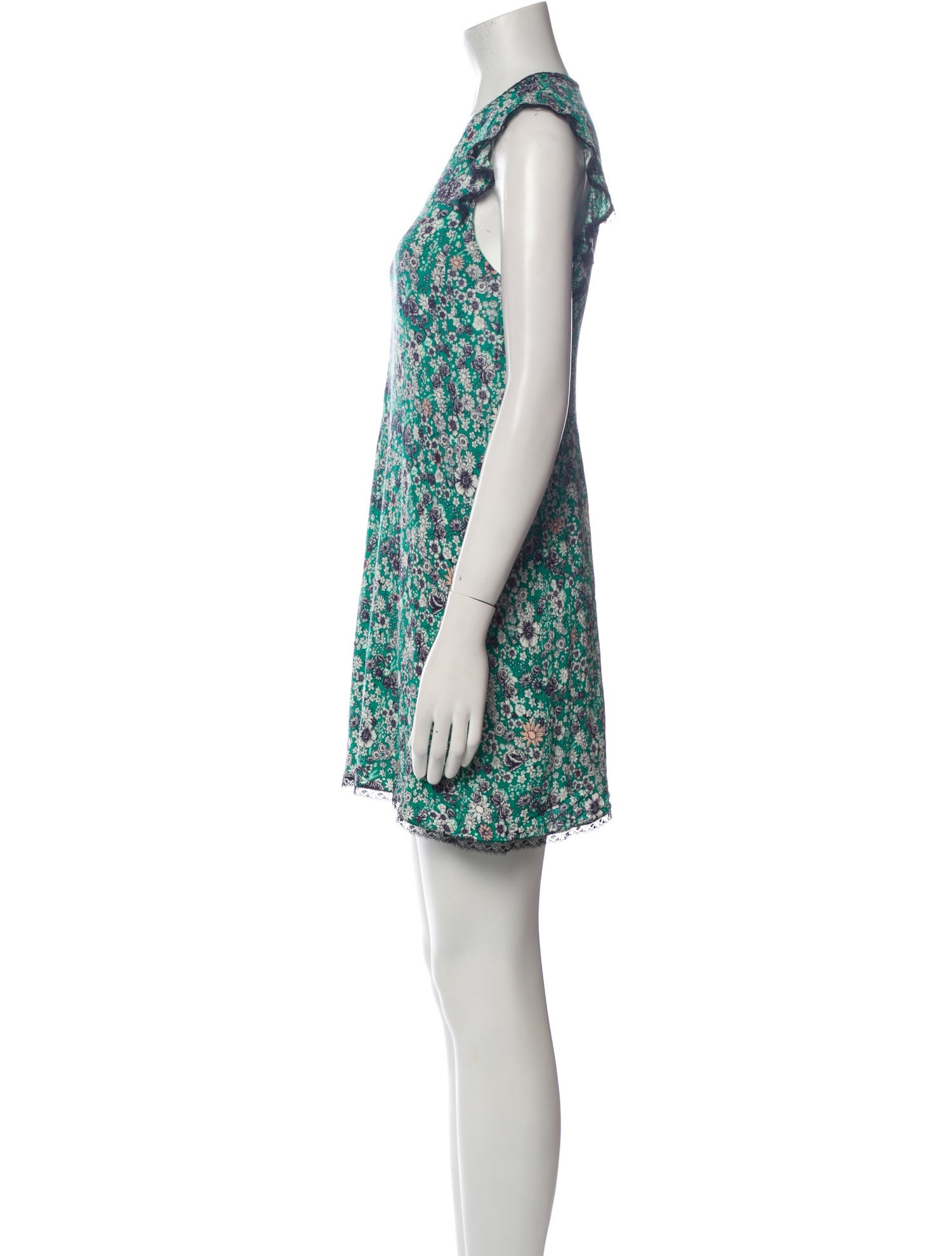 Zadig & Voltaire Floral Print Mini Dress