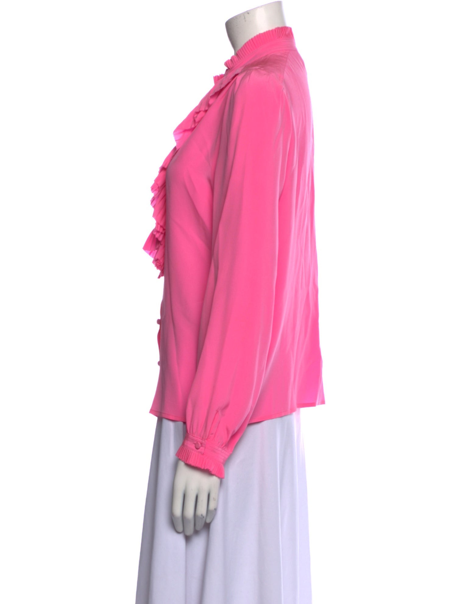 Zadig & Voltaire Silk Mock Neck Blouse