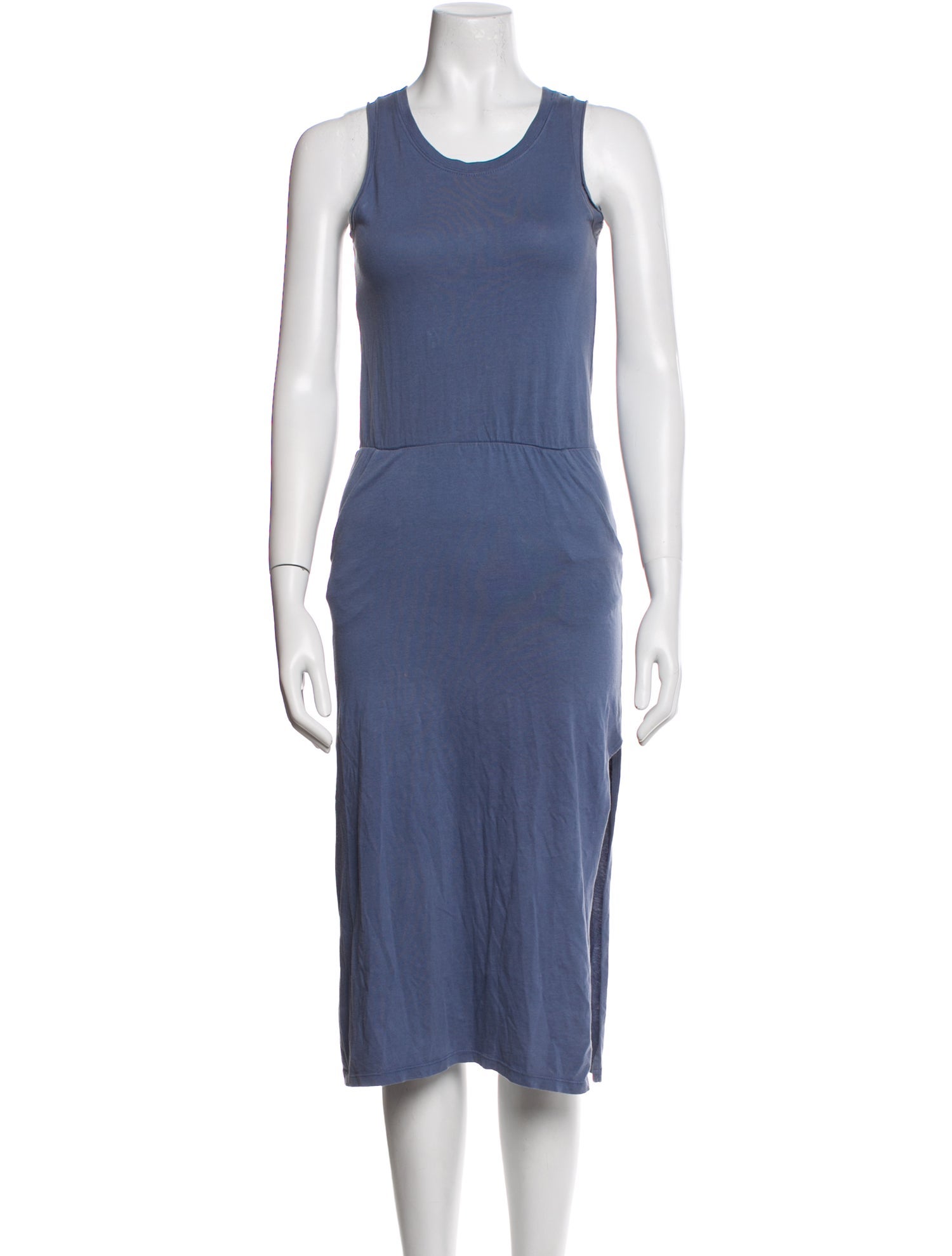 Zadig & Voltaire Scoop Neck Midi Length Dress