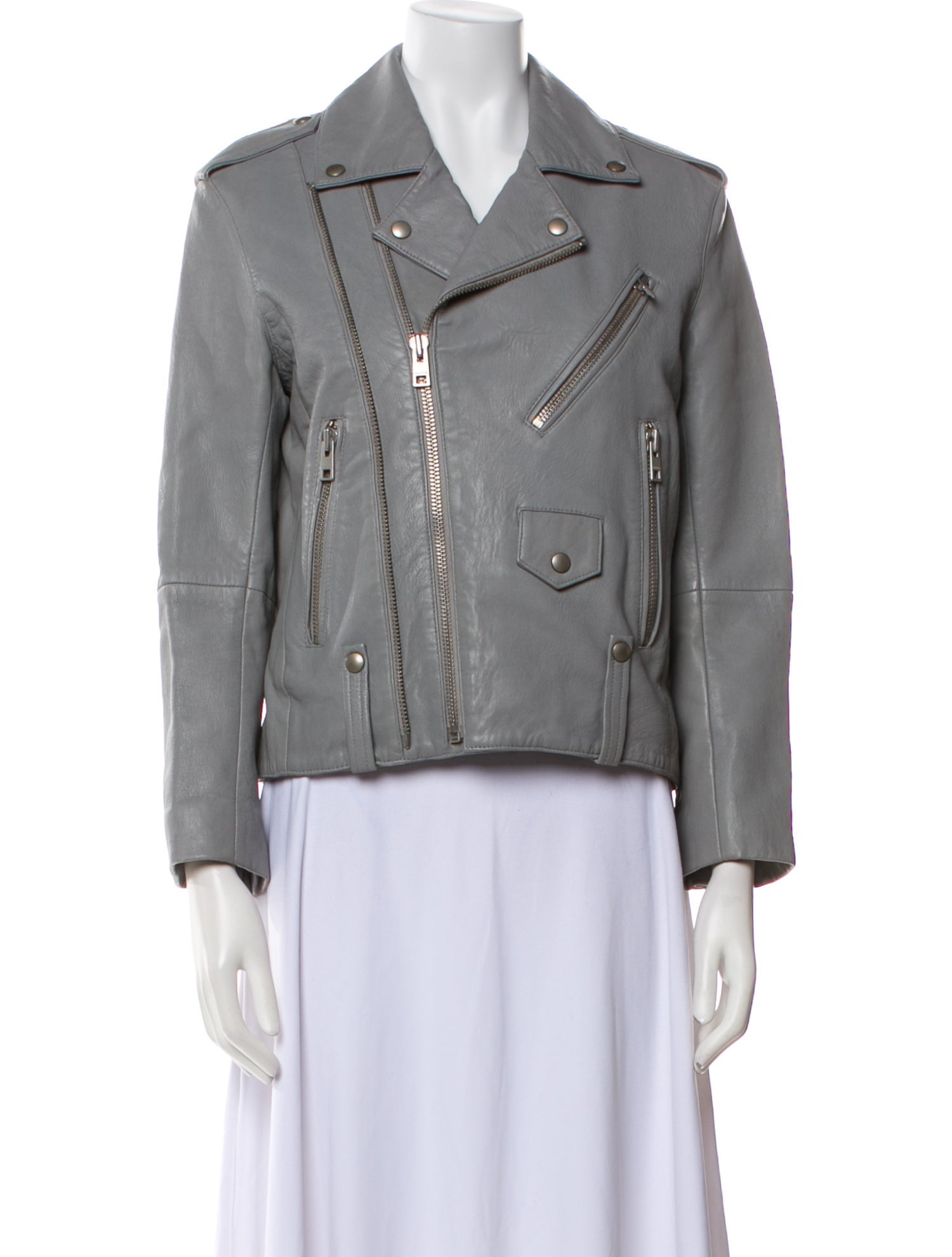 Zadig & Voltaire Lamb Leather Biker Jacket