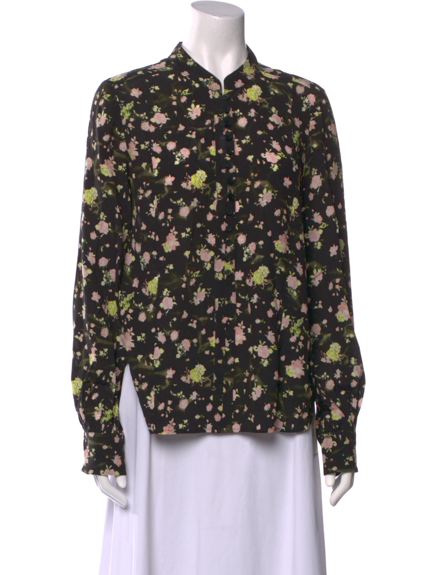 Zadig & Voltaire Floral Print Long Sleeve Blouse w/ Tags