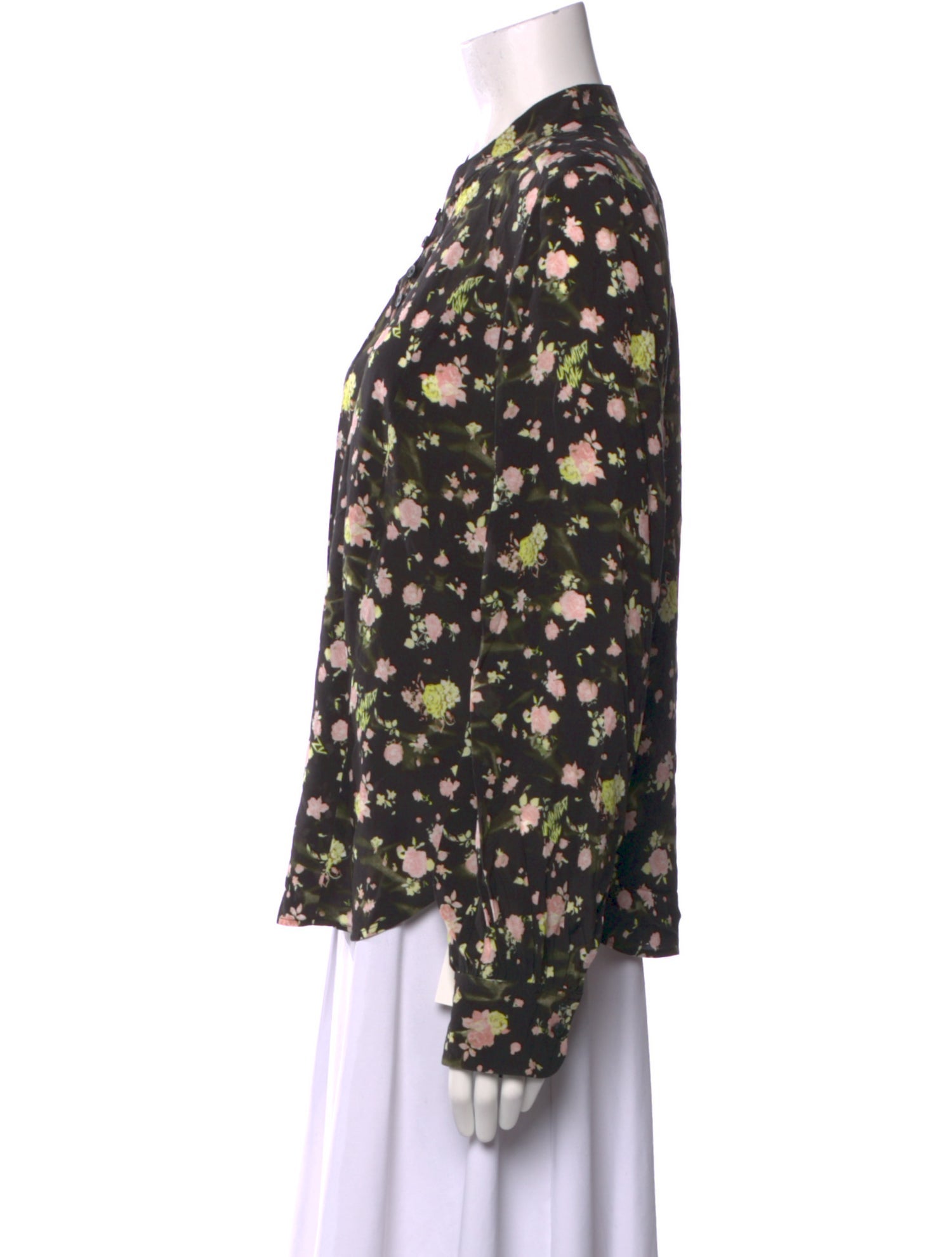 Zadig & Voltaire Floral Print Long Sleeve Blouse w/ Tags