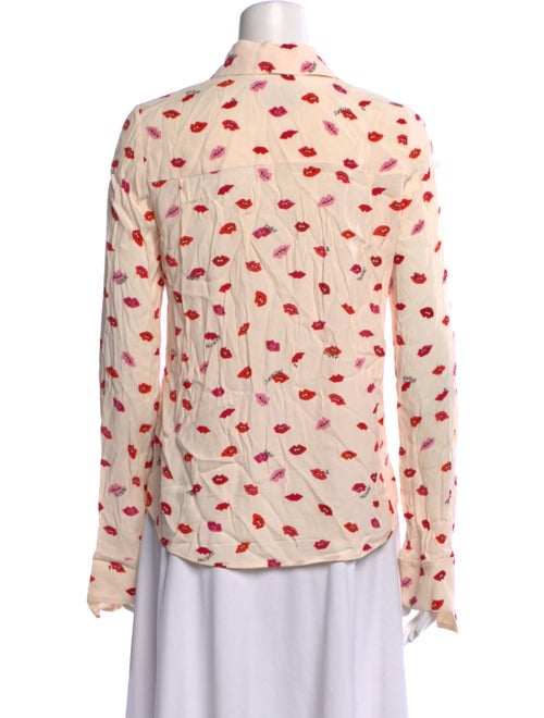 Zadig & Voltaire Printed Long Sleeve Button-Up Top