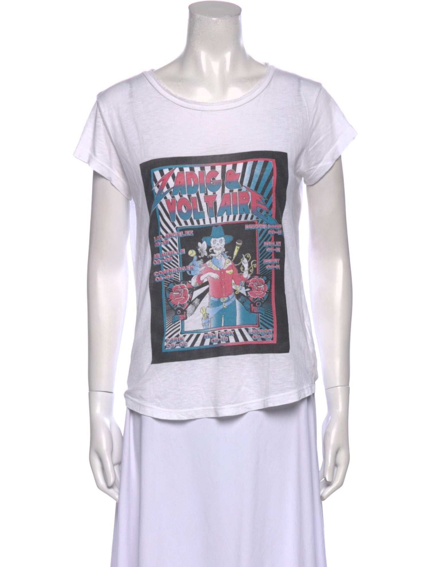 Zadig & Voltaire Graphic Print Scoop Neck T-Shirt