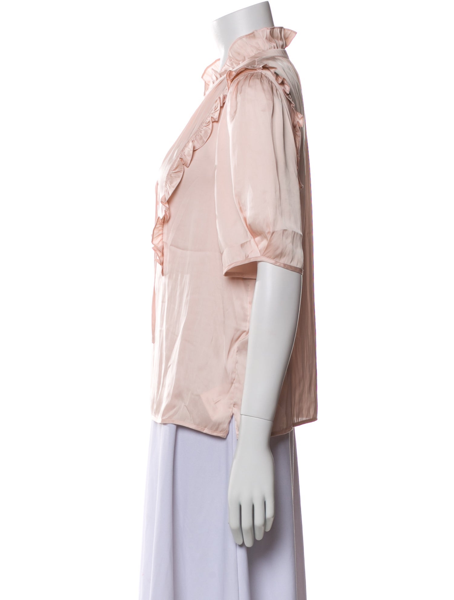 Zadig & Voltaire V-Neck Short Sleeve Blouse