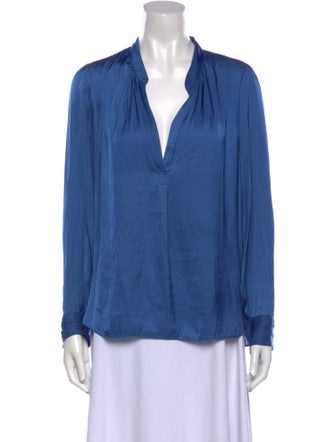 Zadig & Voltaire V-Neck Long Sleeve Blouse