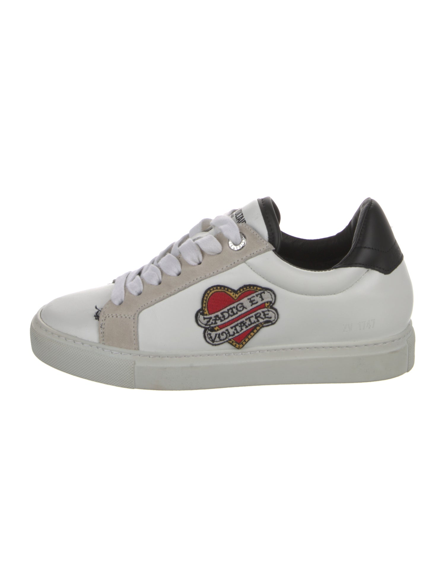 Zadig & Voltaire Leather Printed Sneakers