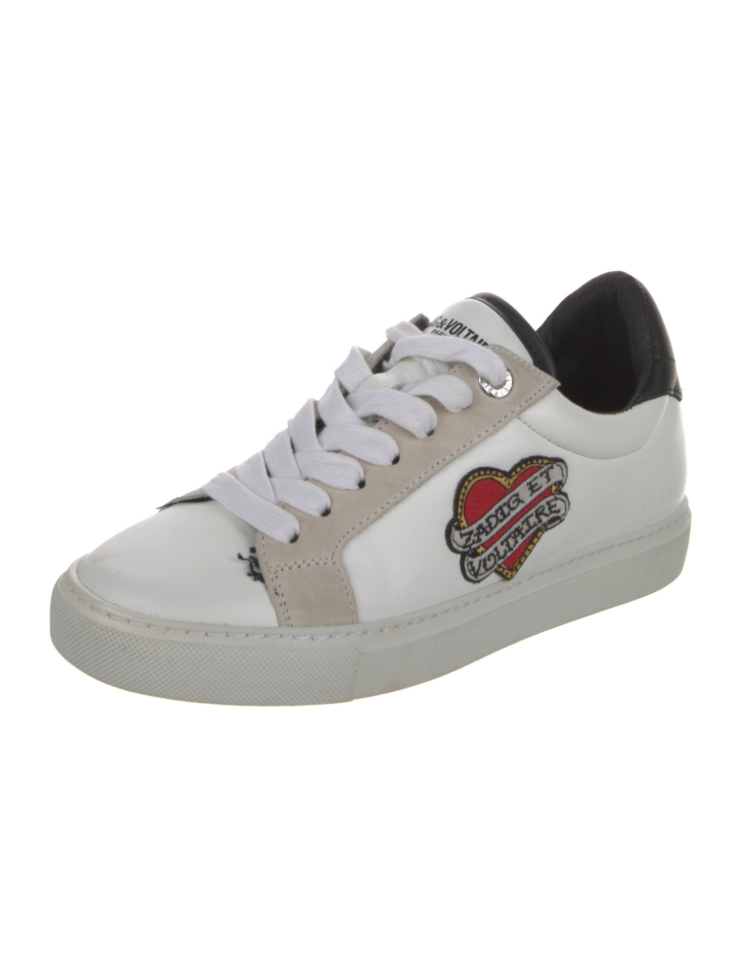 Zadig & Voltaire Leather Printed Sneakers