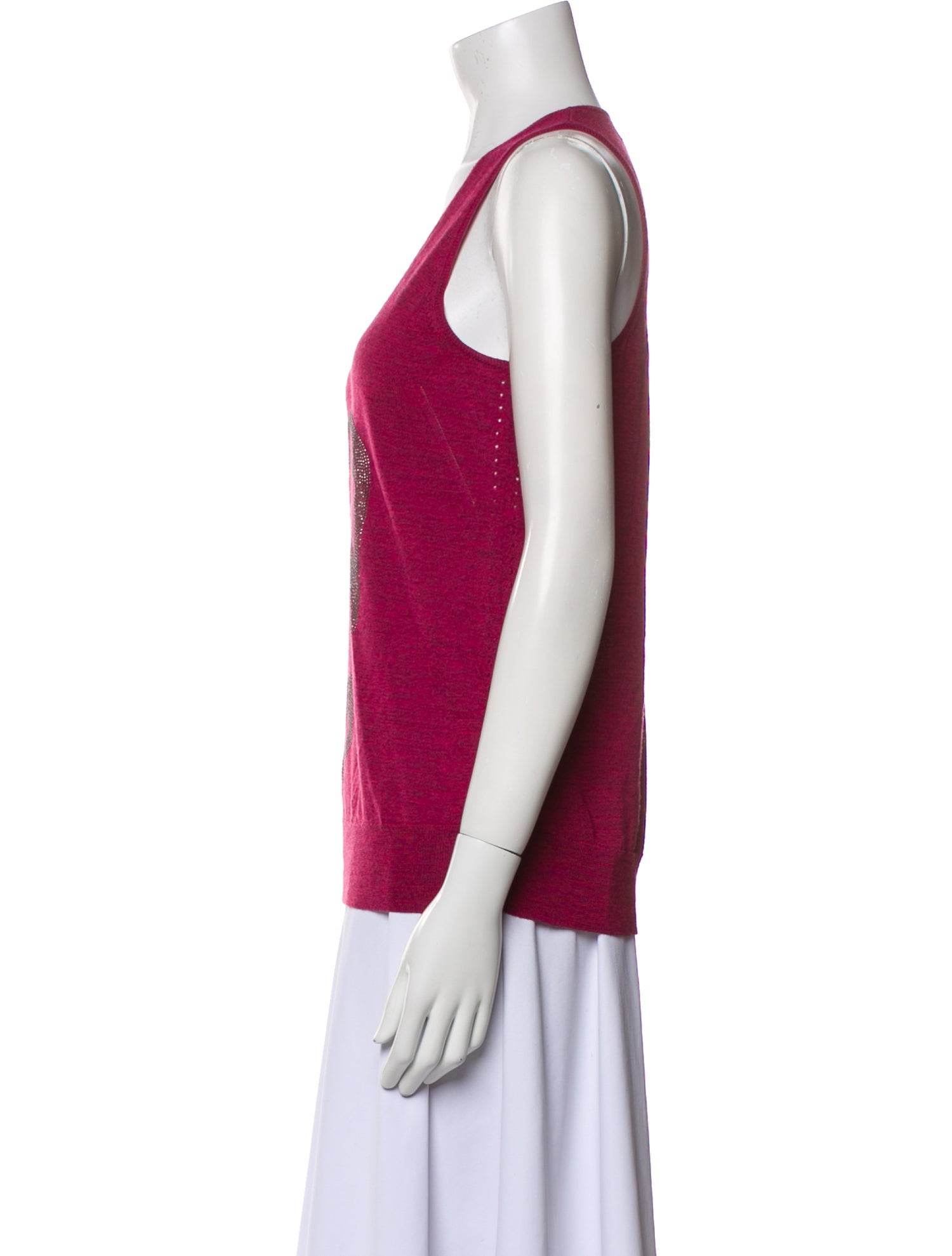 Zadig & Voltaire Merino Wool Graphic Print Top