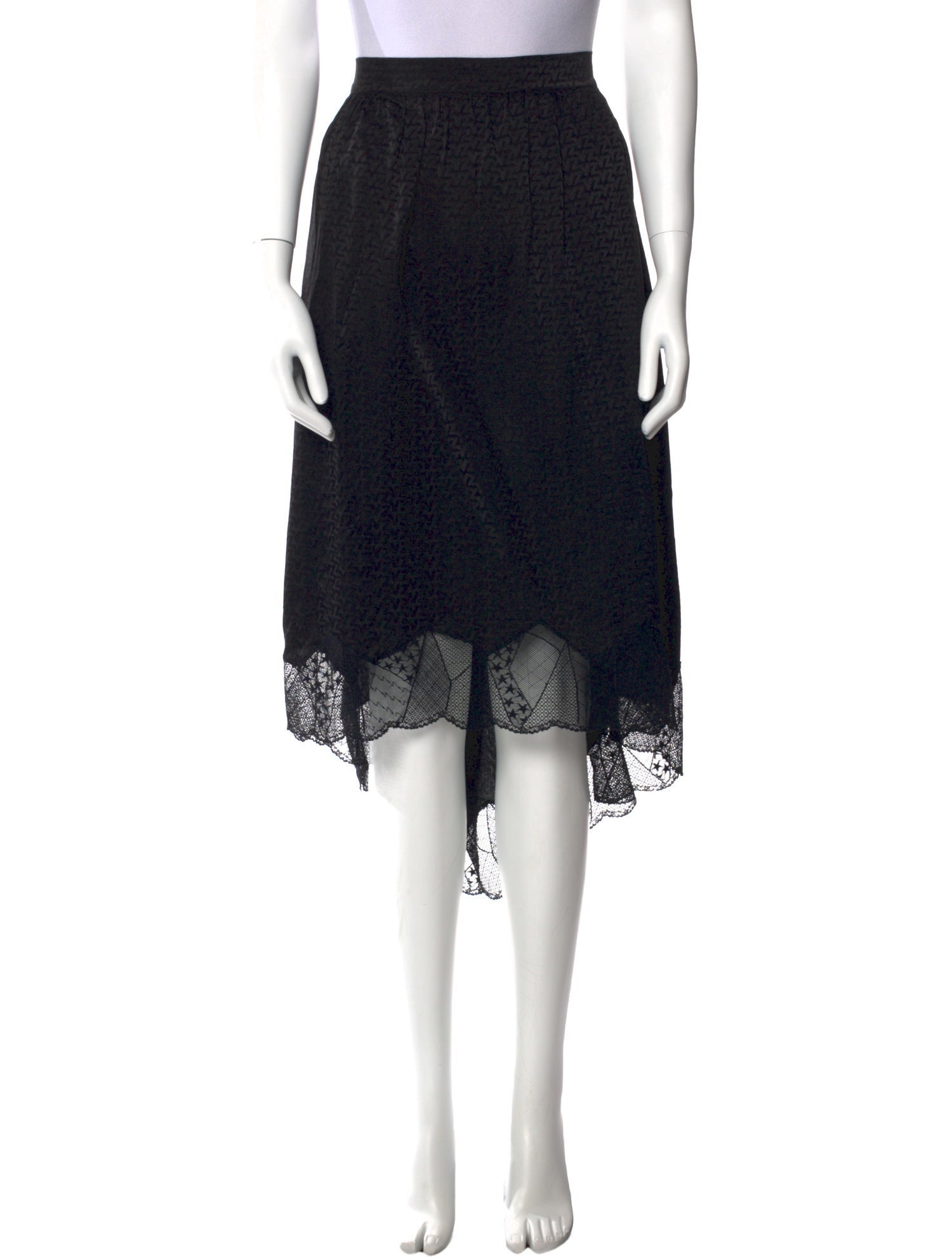 Zadig & Voltaire Silk Midi Length Skirt