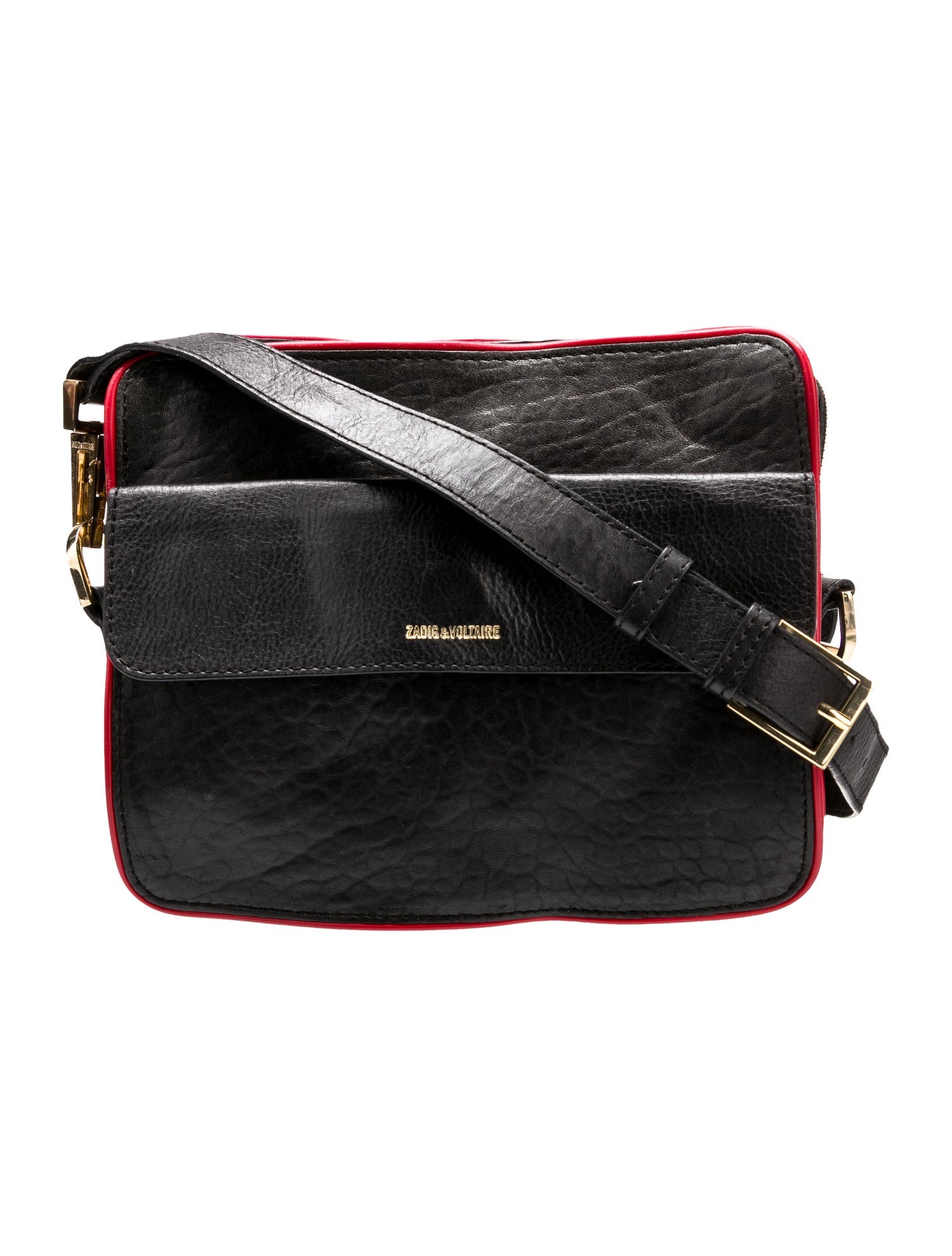 Zadig & Voltaire Leather Messenger Bag