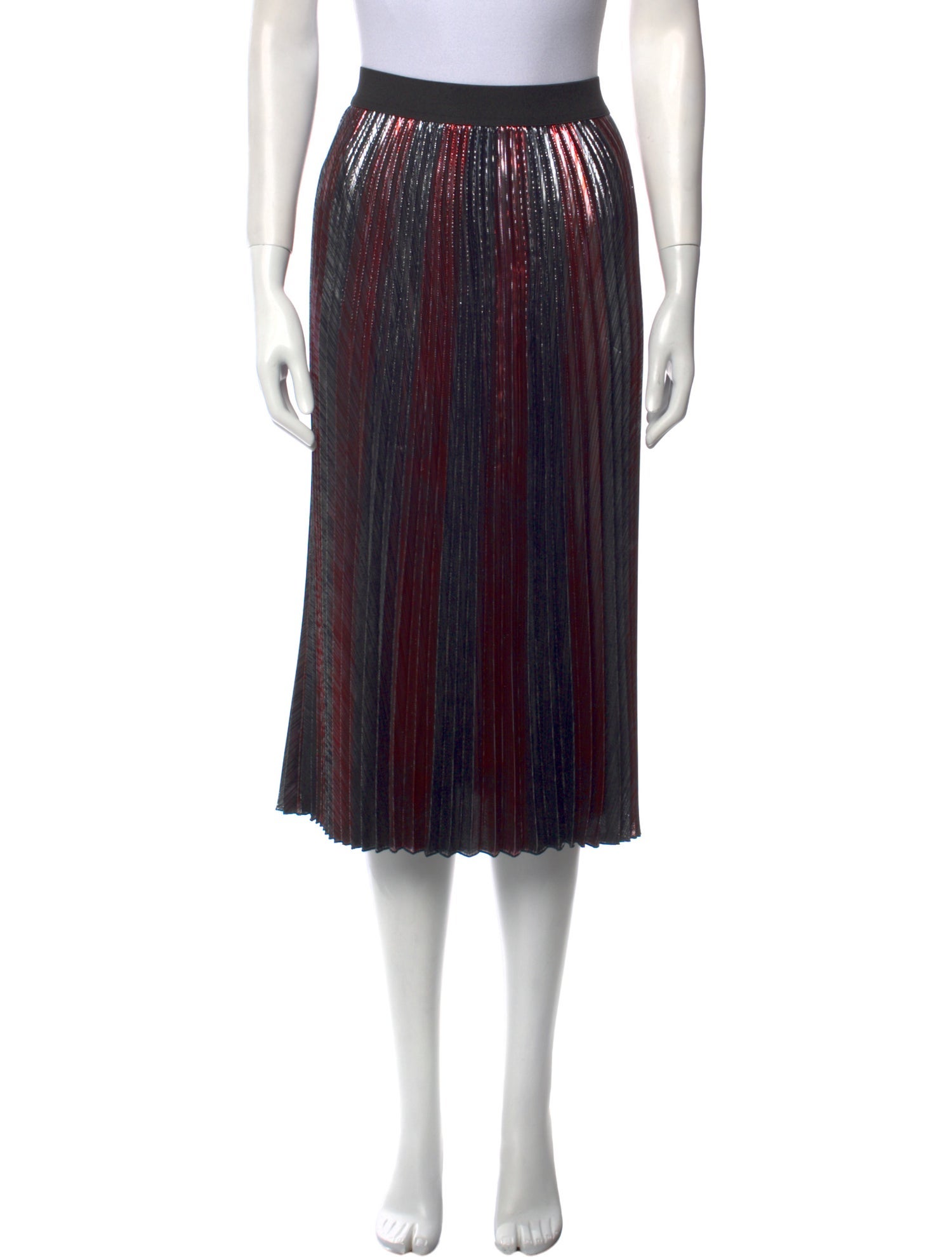 Zadig & Voltaire Striped Midi Length Skirt
