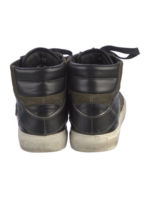 Zadig & Voltaire Leather Animal Print Sneakers