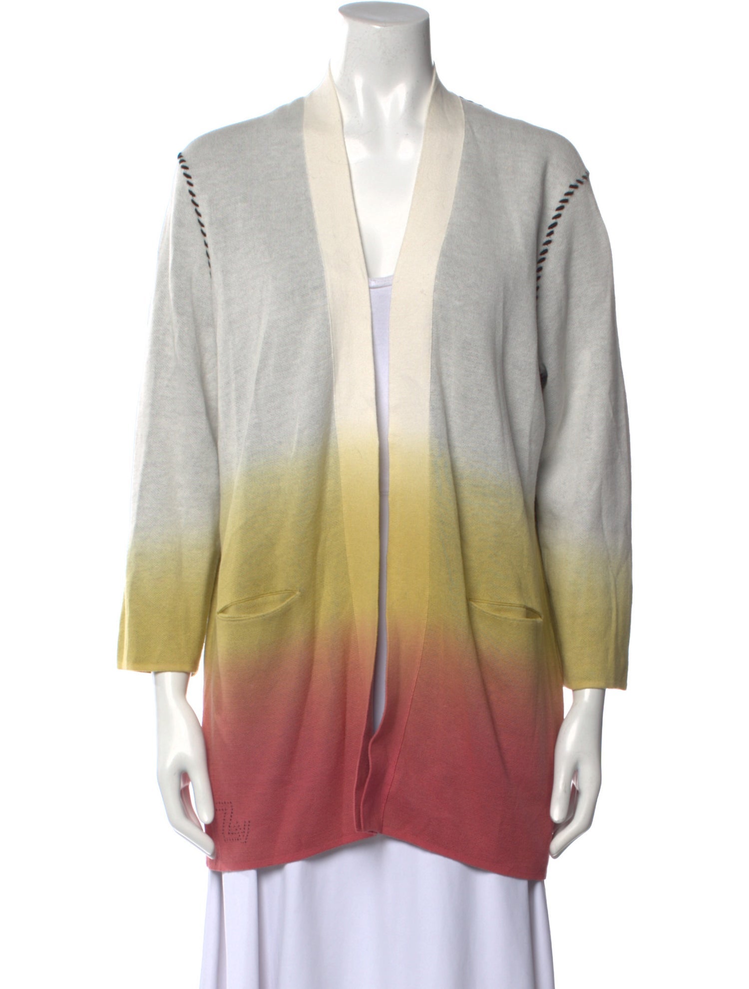 Zadig & Voltaire Striped Open Front Sweater