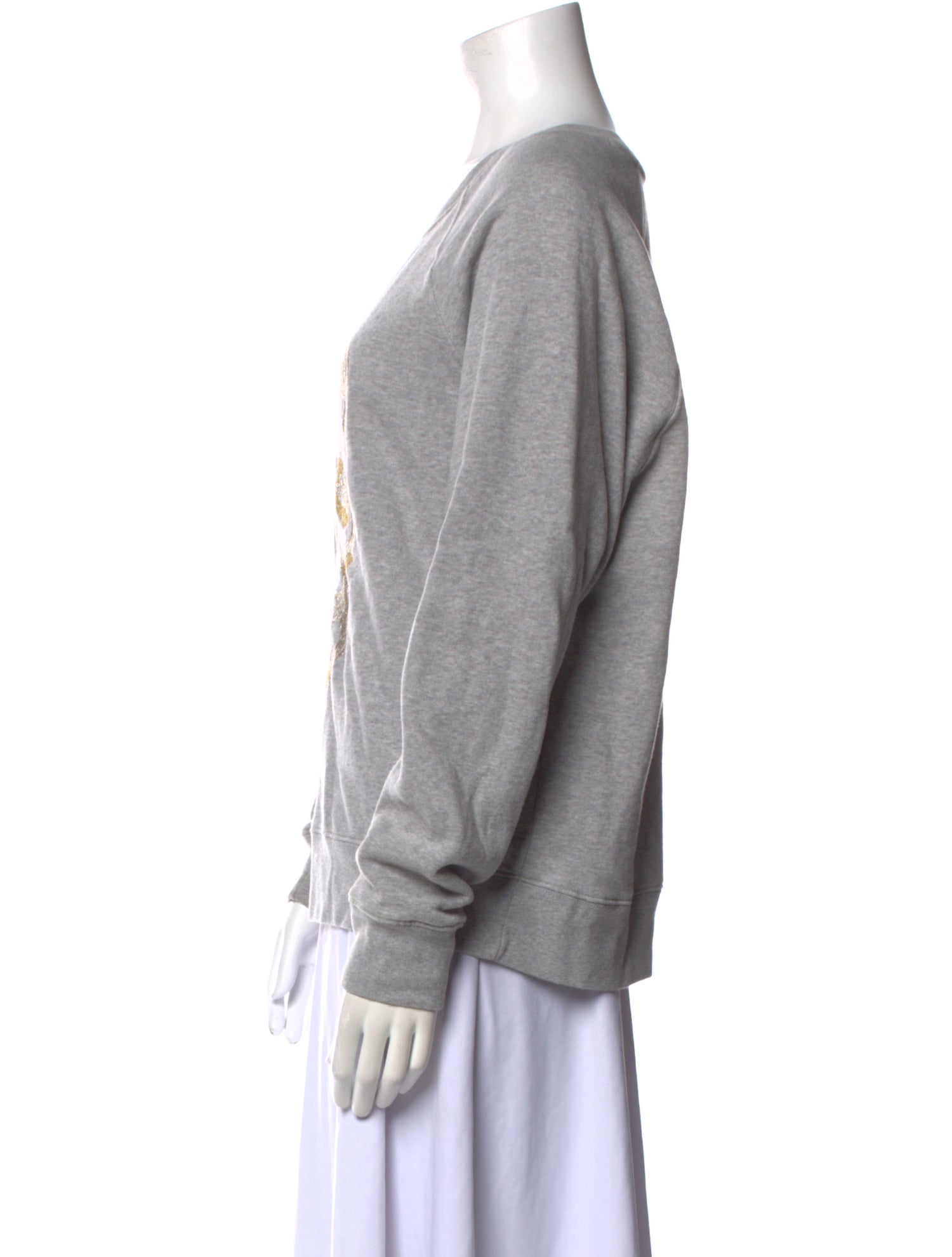 Zadig & Voltaire Graphic Print Scoop Neck Sweater