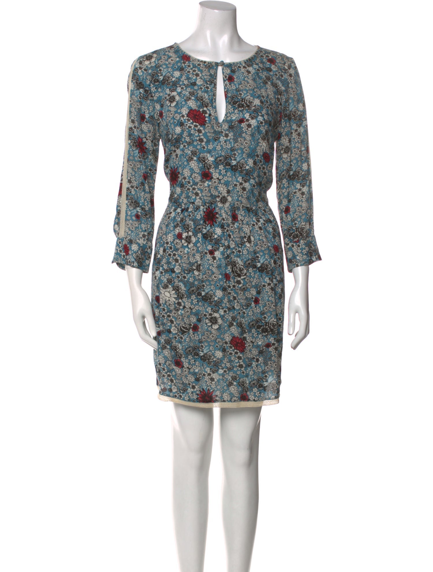 Zadig & Voltaire Floral Print Mini Dress