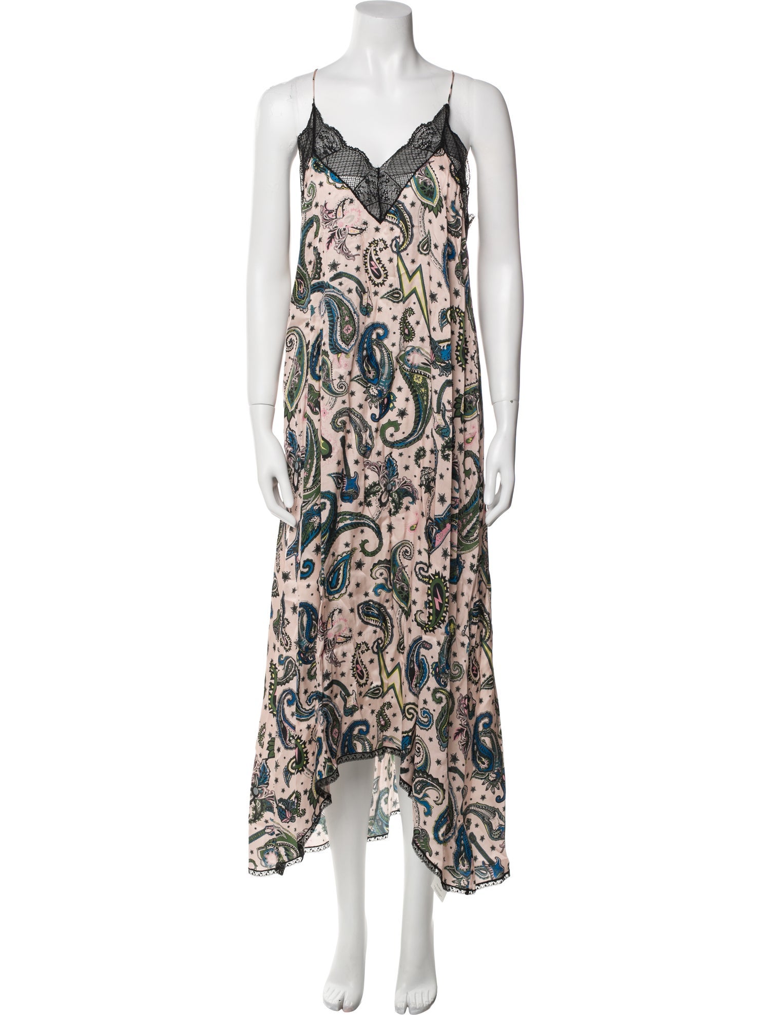 Zadig & Voltaire Paisley Print Midi Length Dress