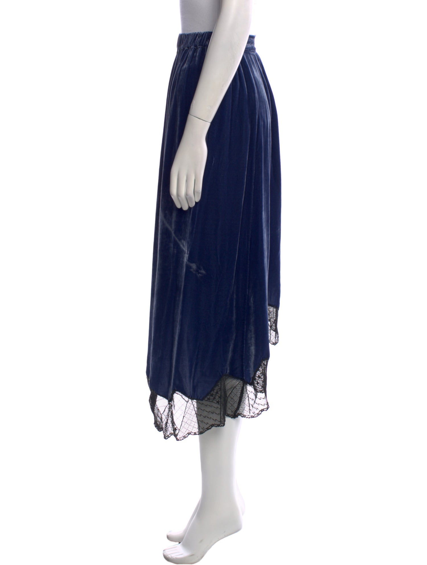 Zadig & Voltaire Scalloped Accent Midi Length Skirt