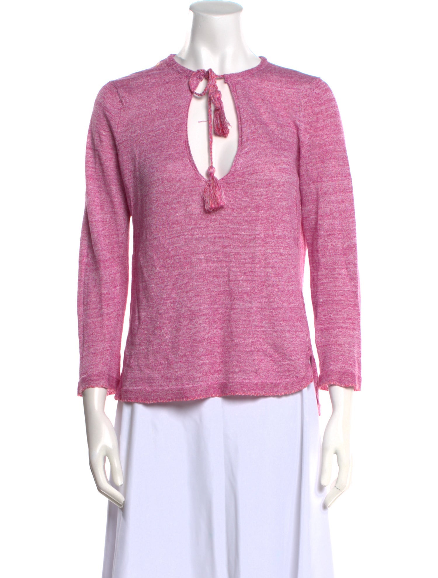 Zadig & Voltaire Linen Tie Neck Sweater