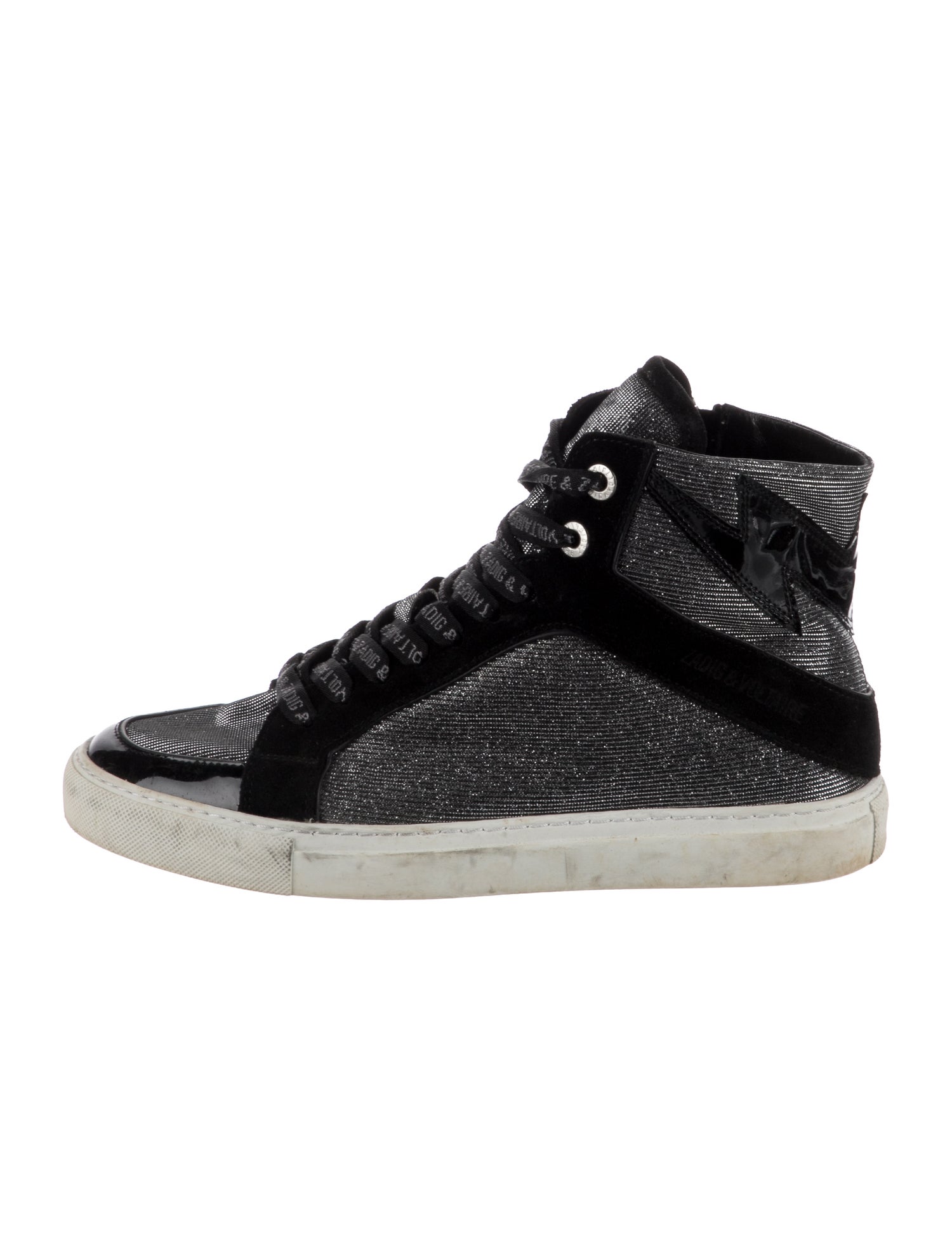 Zadig & Voltaire Colorblock Pattern Sneakers