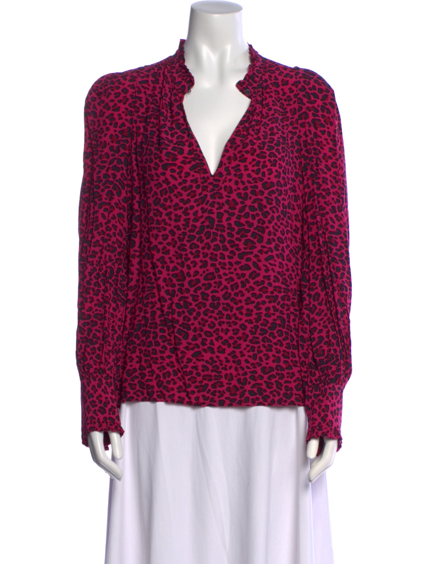 Zadig & Voltaire Printed V-Neck Blouse