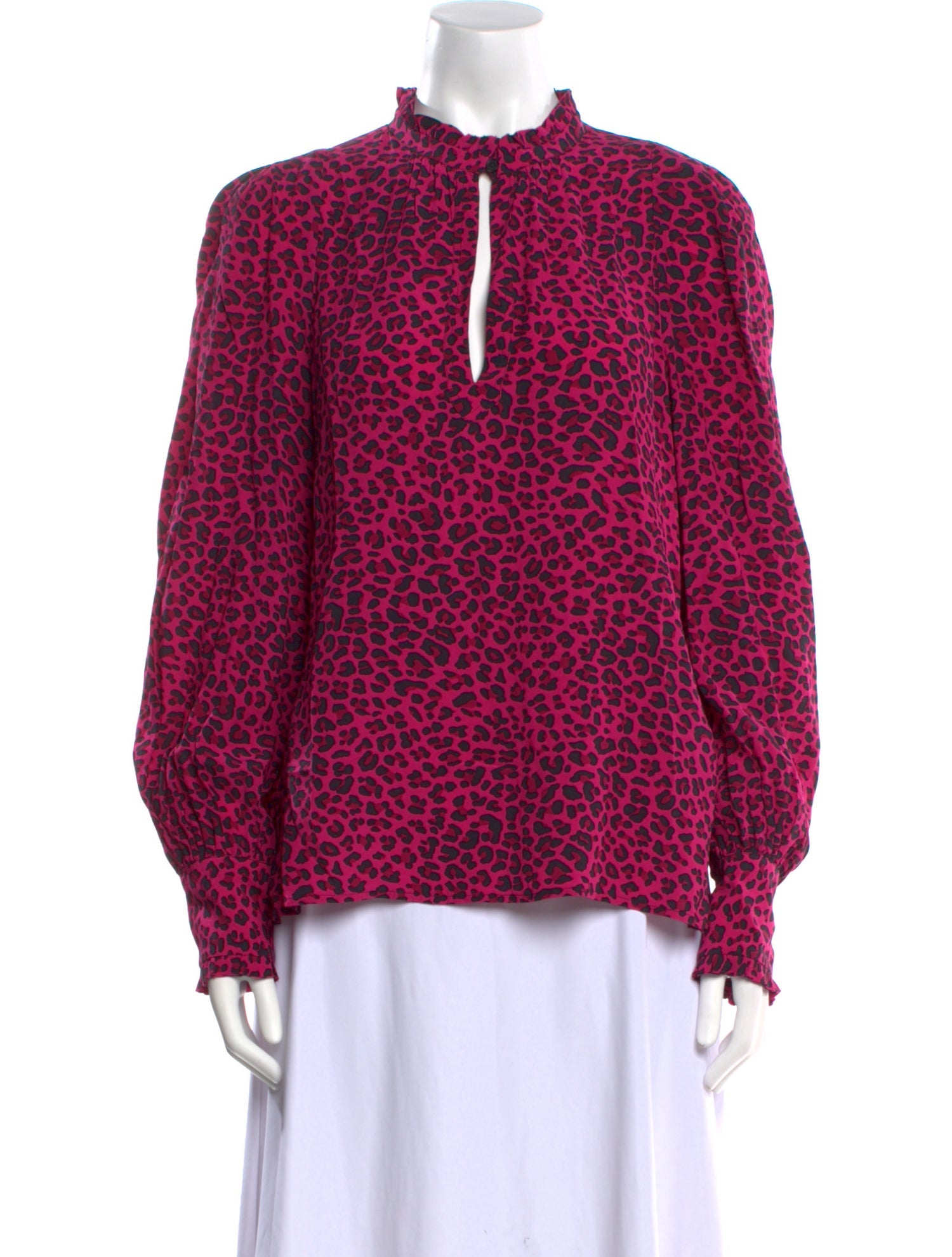 Zadig & Voltaire Printed Mock Neck Blouse