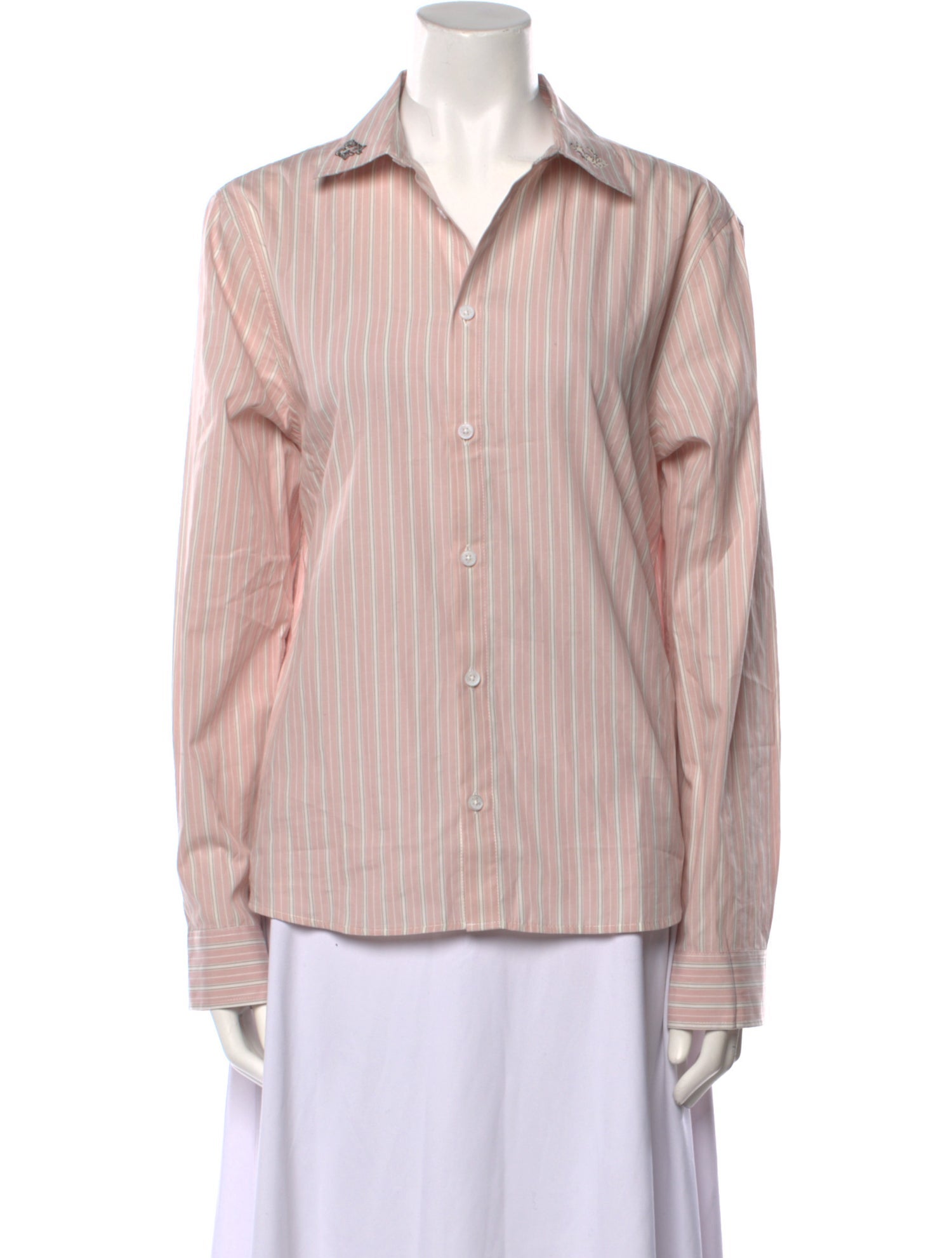 Zadig & Voltaire Striped Long Sleeve Button-Up Top