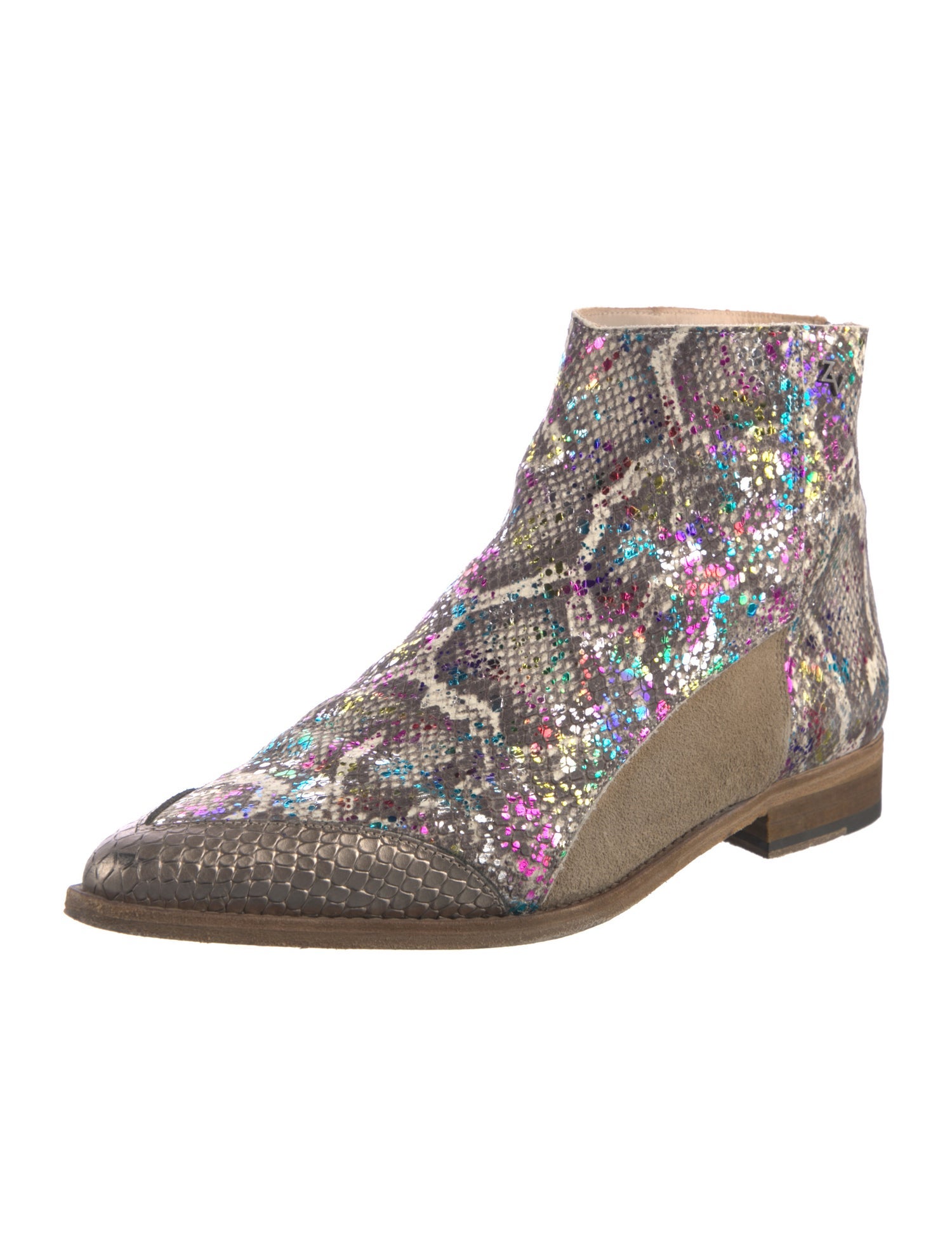 Zadig & Voltaire Leather Printed Boots