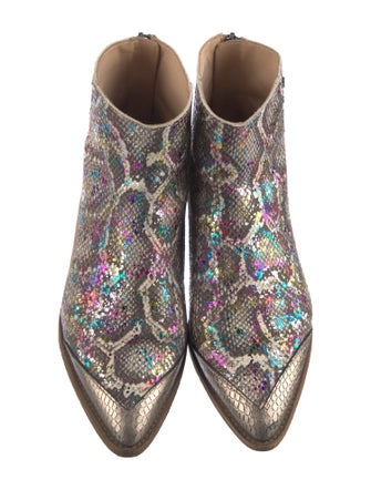 Zadig & Voltaire Leather Printed Boots