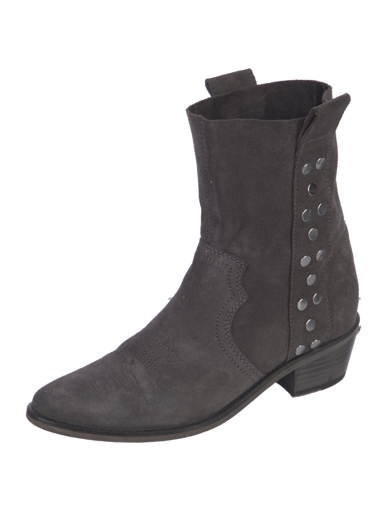 Zadig & Voltaire Suede Moto Boots