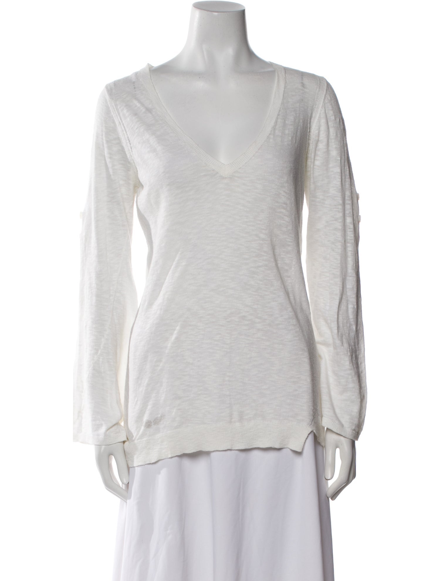 Zadig & Voltaire V-Neck Long Sleeve T-Shirt