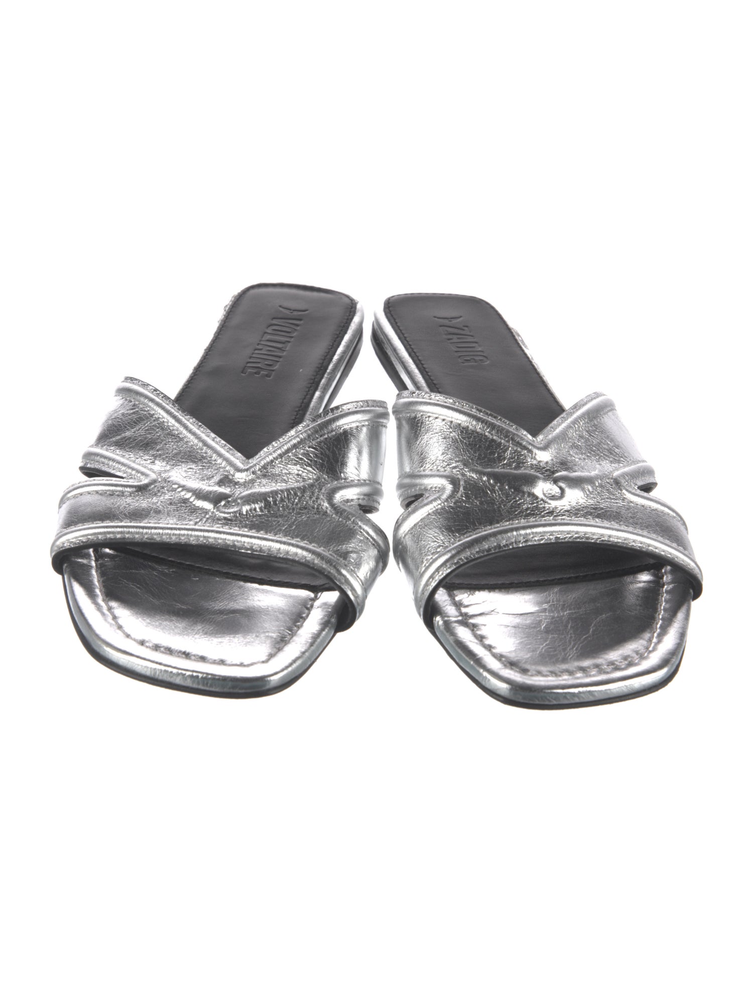 Patent Leather Slides