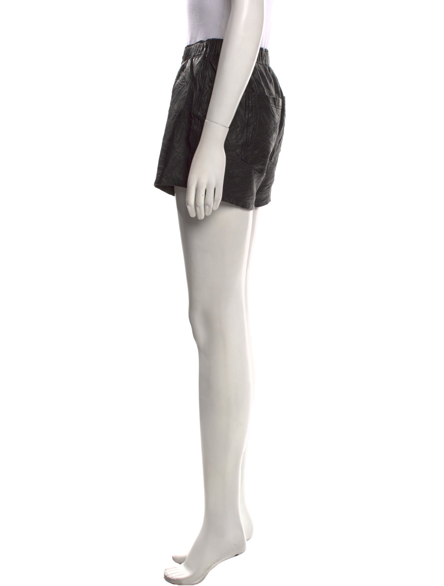 Zadig & Voltaire Lamb Leather Mini Shorts