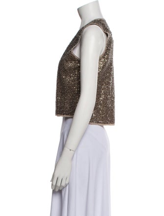 Zadig & Voltaire Wool Patterned Crop Top