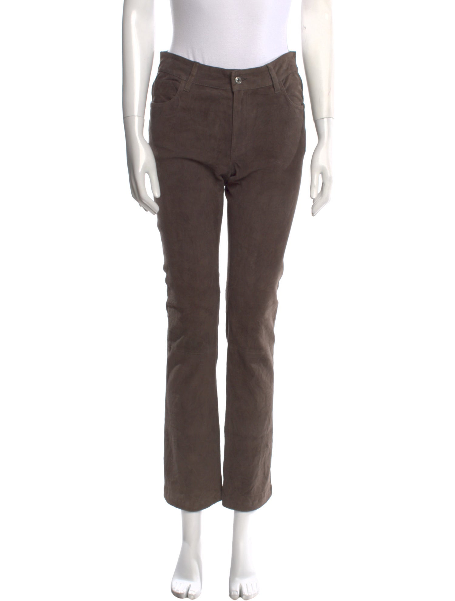 Zadig & Voltaire Leather Straight Leg Pants