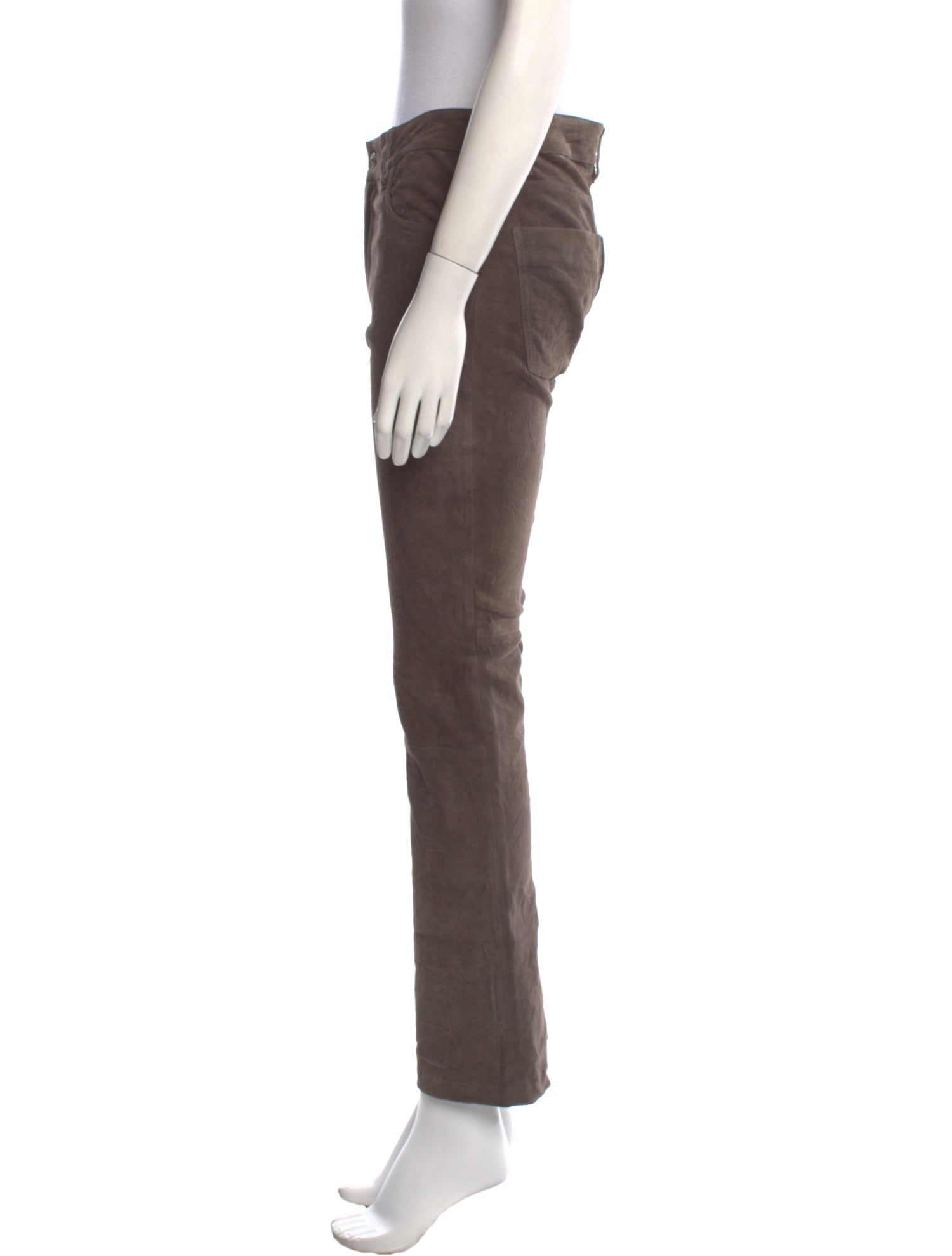 Zadig & Voltaire Leather Straight Leg Pants