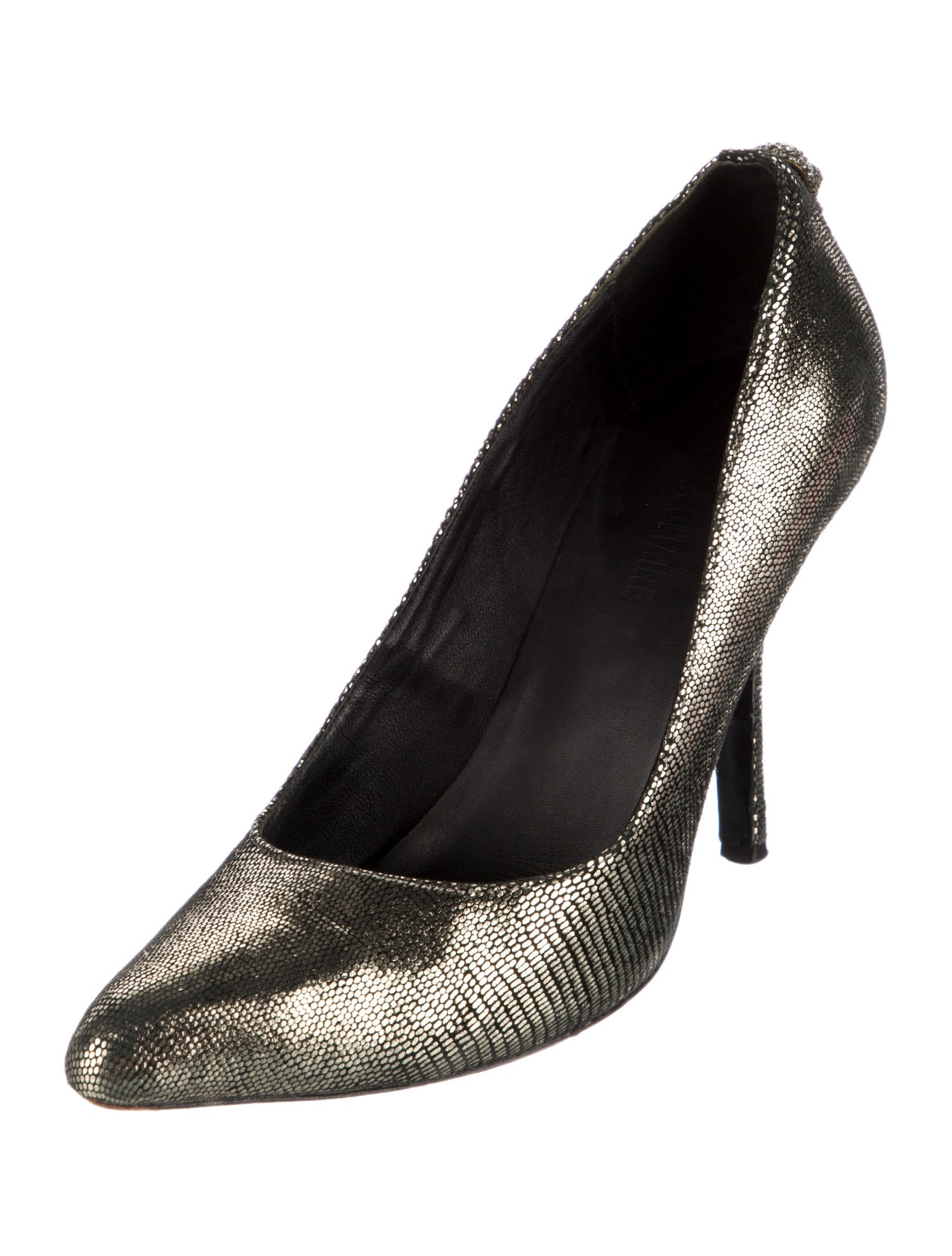 Zadig & Voltaire Leather Crystal Embellishments Pumps