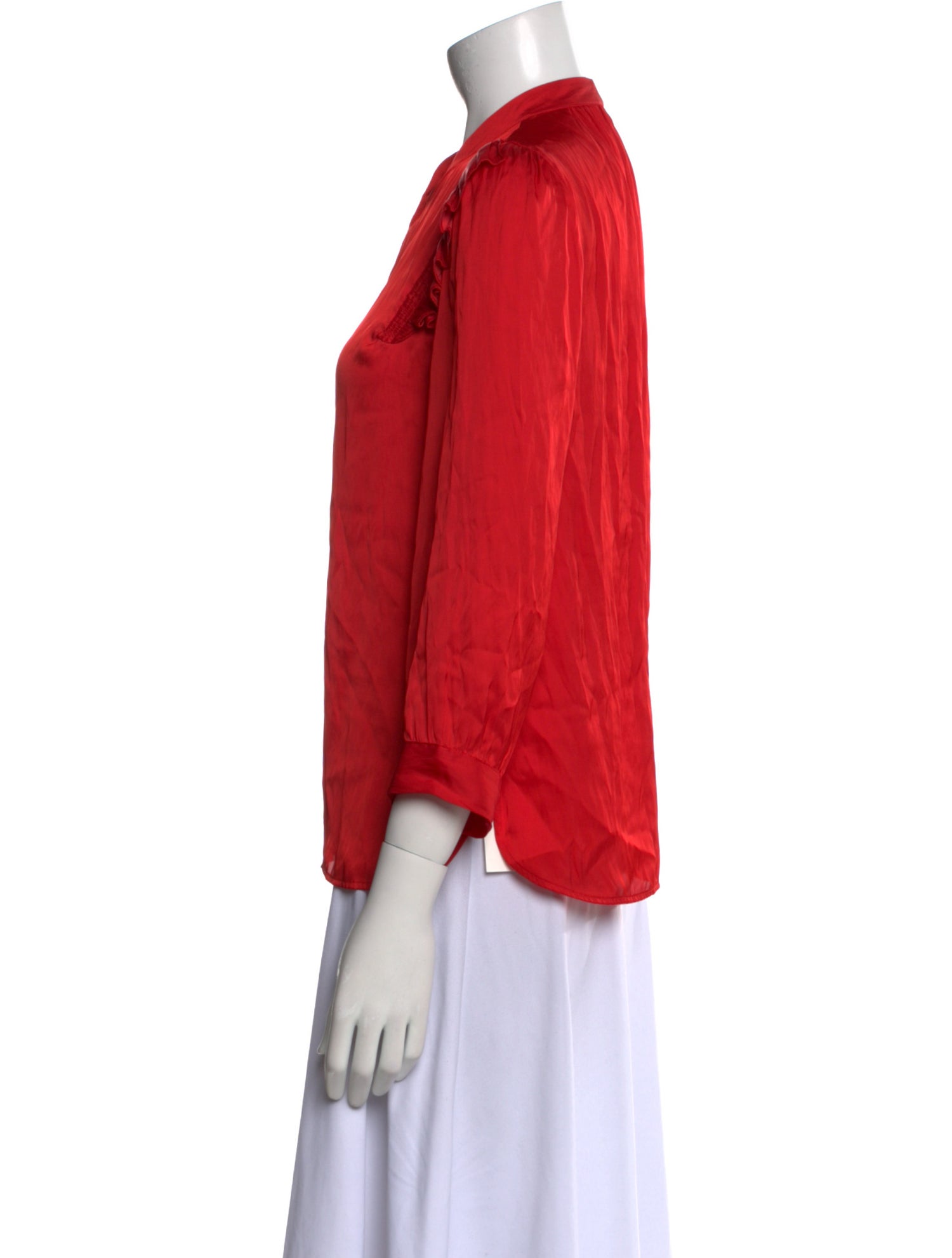 Zadig & Voltaire Three-Quarter Sleeve Button-Up Top