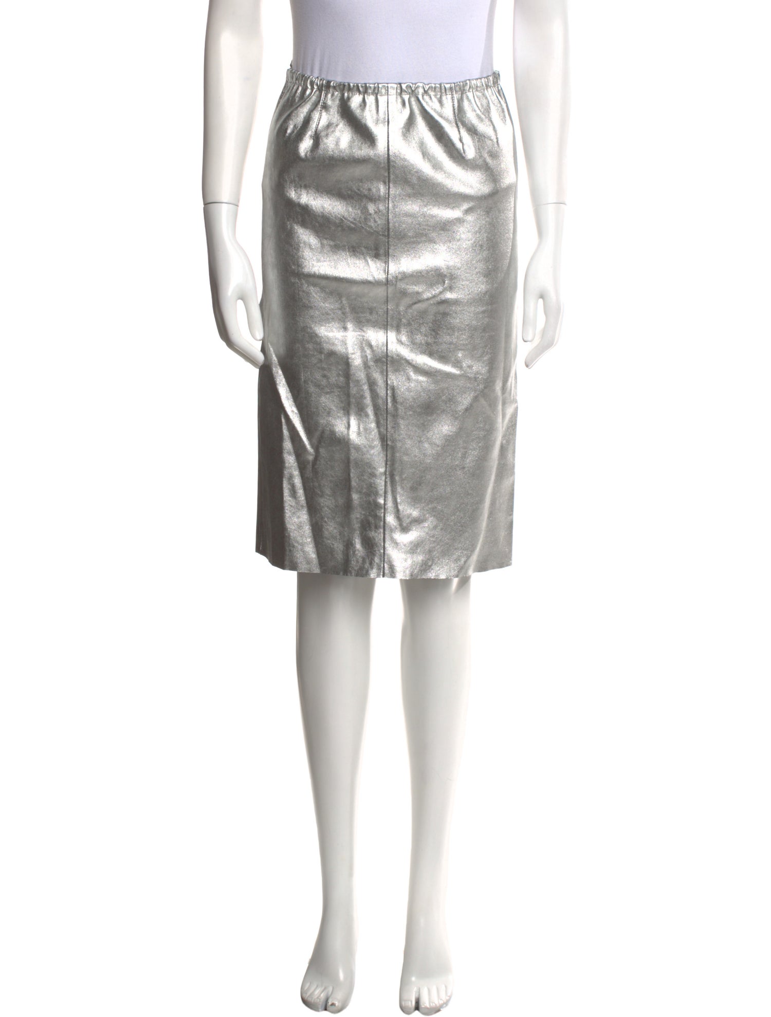 Zadig & Voltaire Lamb Leather Knee-Length Skirt