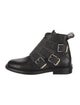 Zadig & Voltaire Leather Studded Accents Combat Boots