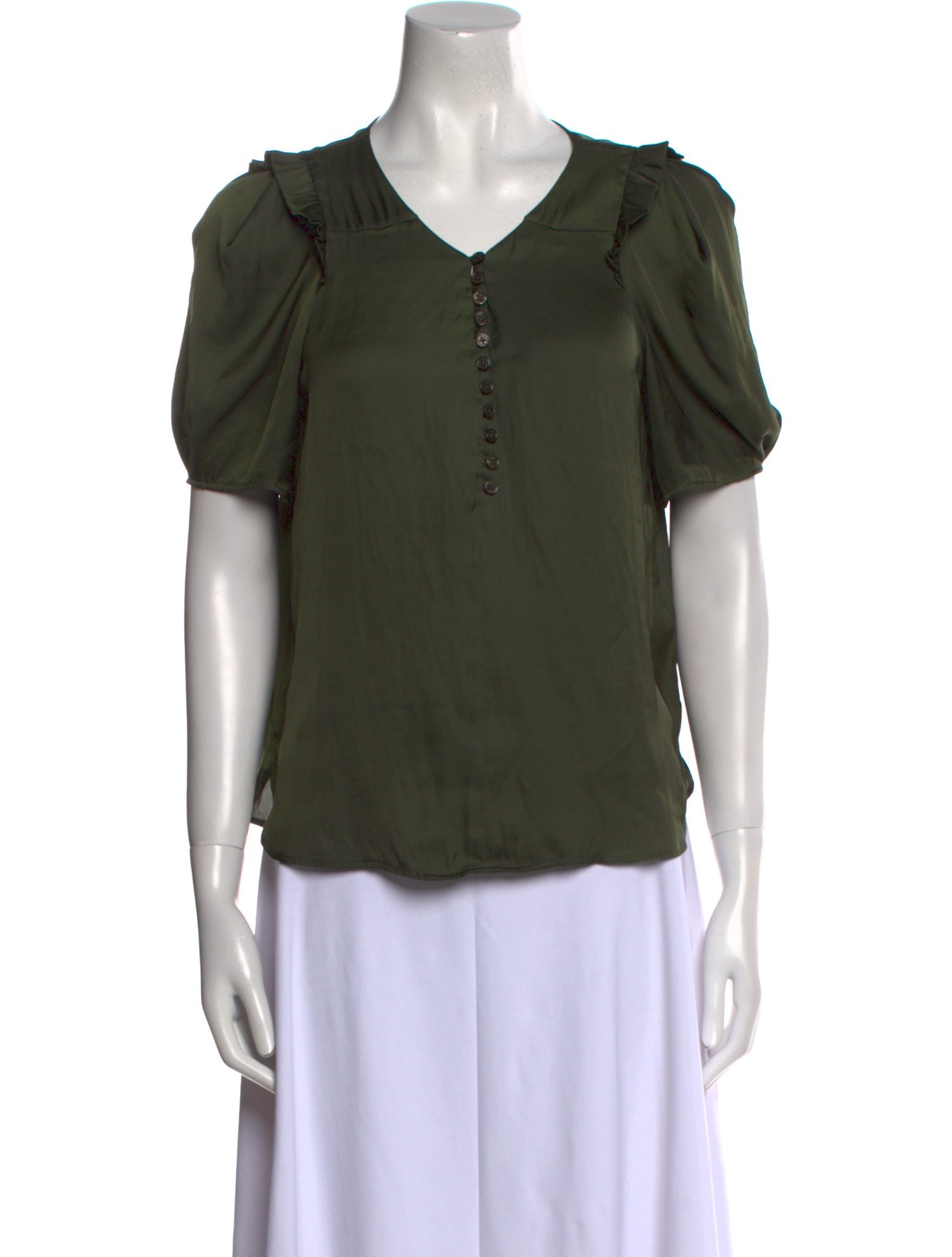 Zadig & Voltaire V-Neck Short Sleeve Blouse