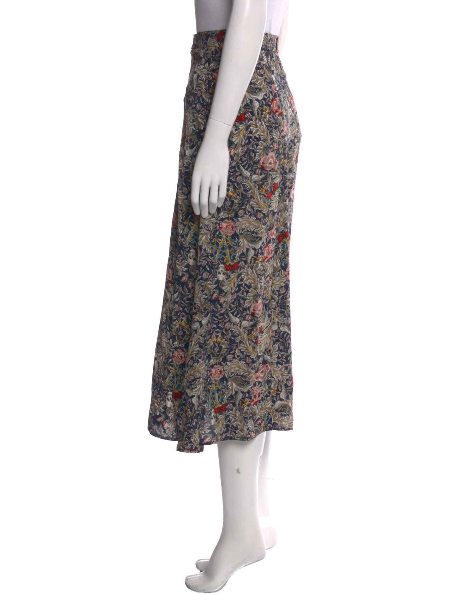 Zadig & Voltaire Floral Print Midi Length Skirt