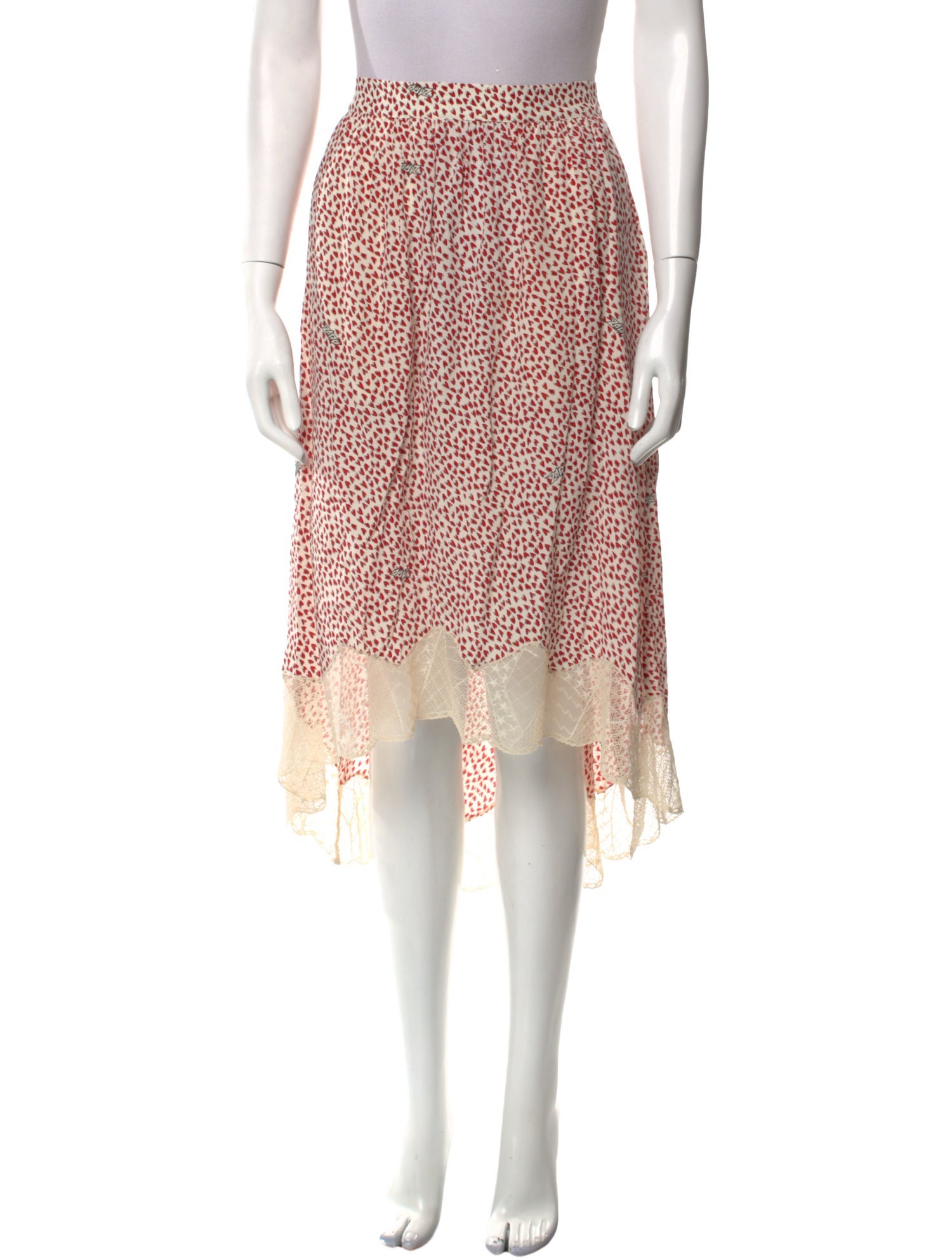 Zadig & Voltaire Printed Midi Length Skirt