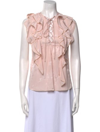 Zadig & Voltaire Silk Crew Neck Blouse