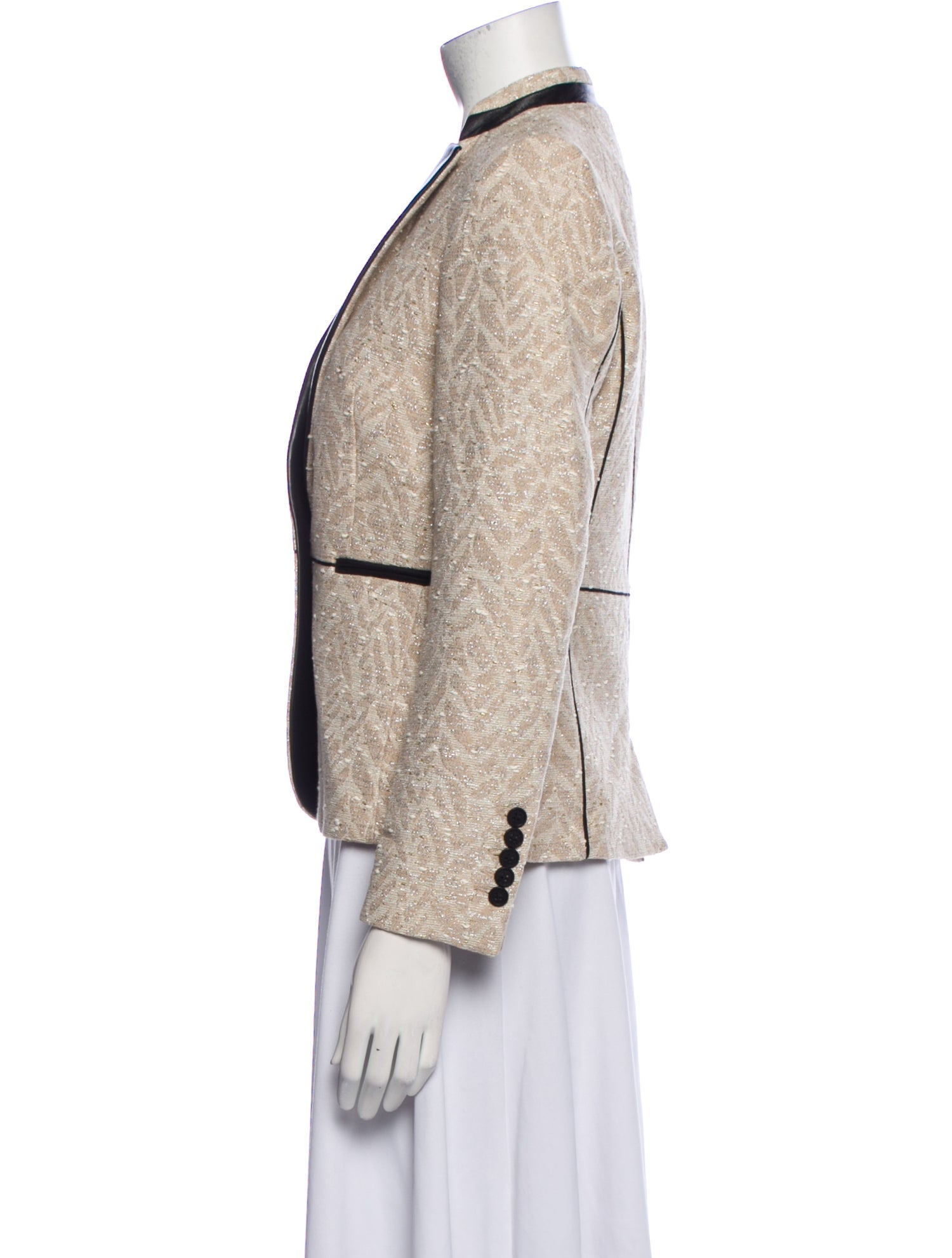 Zadig & Voltaire Tweed Pattern Blazer