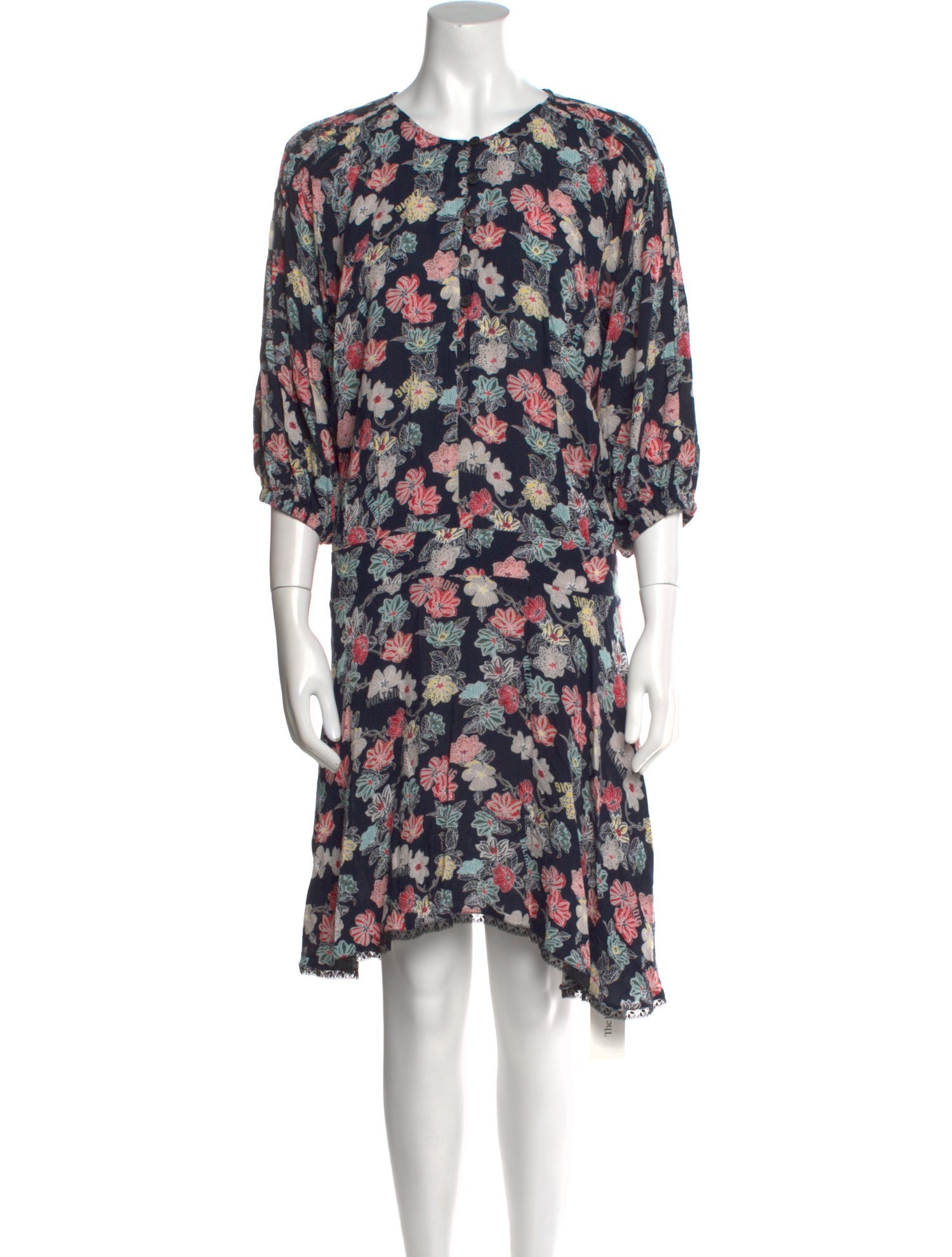 Zadig & Voltaire Floral Print Mini Dress