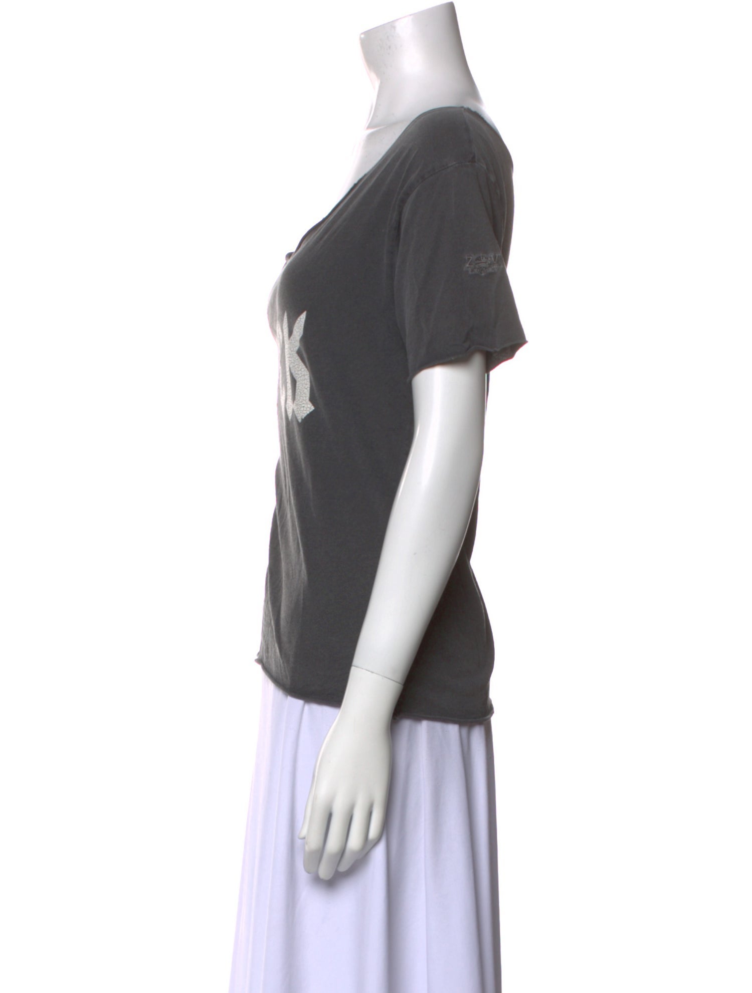 Zadig & Voltaire Graphic Print Scoop Neck T-Shirt