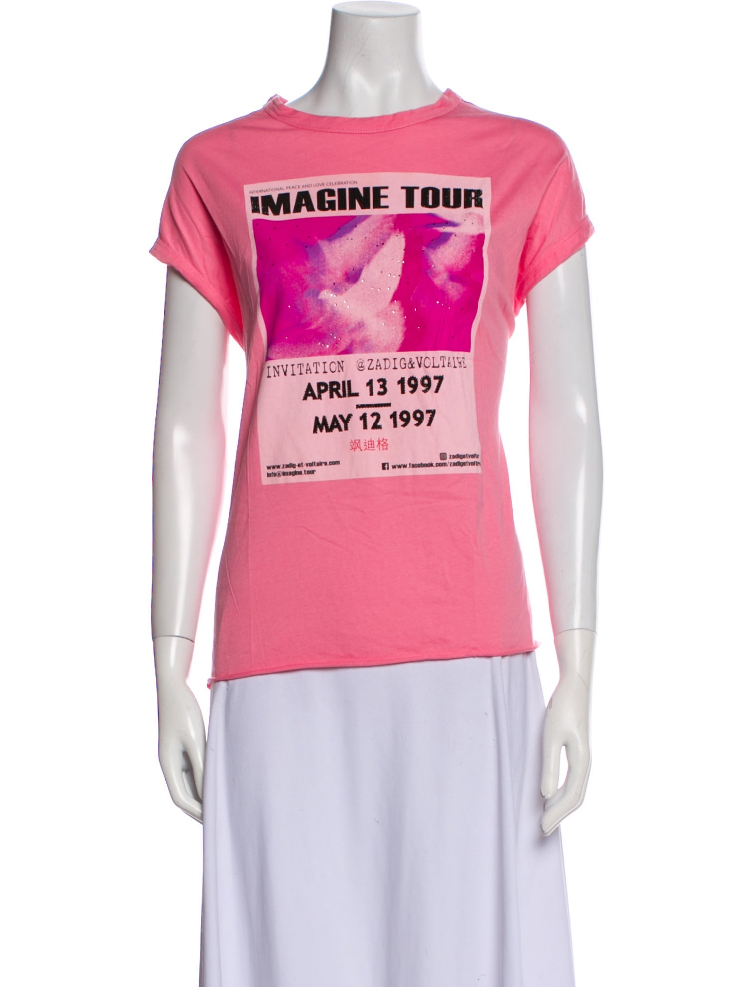 Zadig & Voltaire Graphic Print Crew Neck T-Shirt