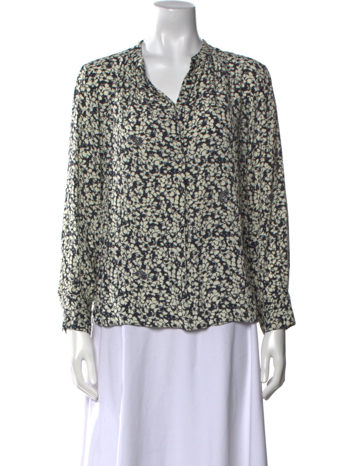 Zadig & Voltaire Printed V-Neck Blouse