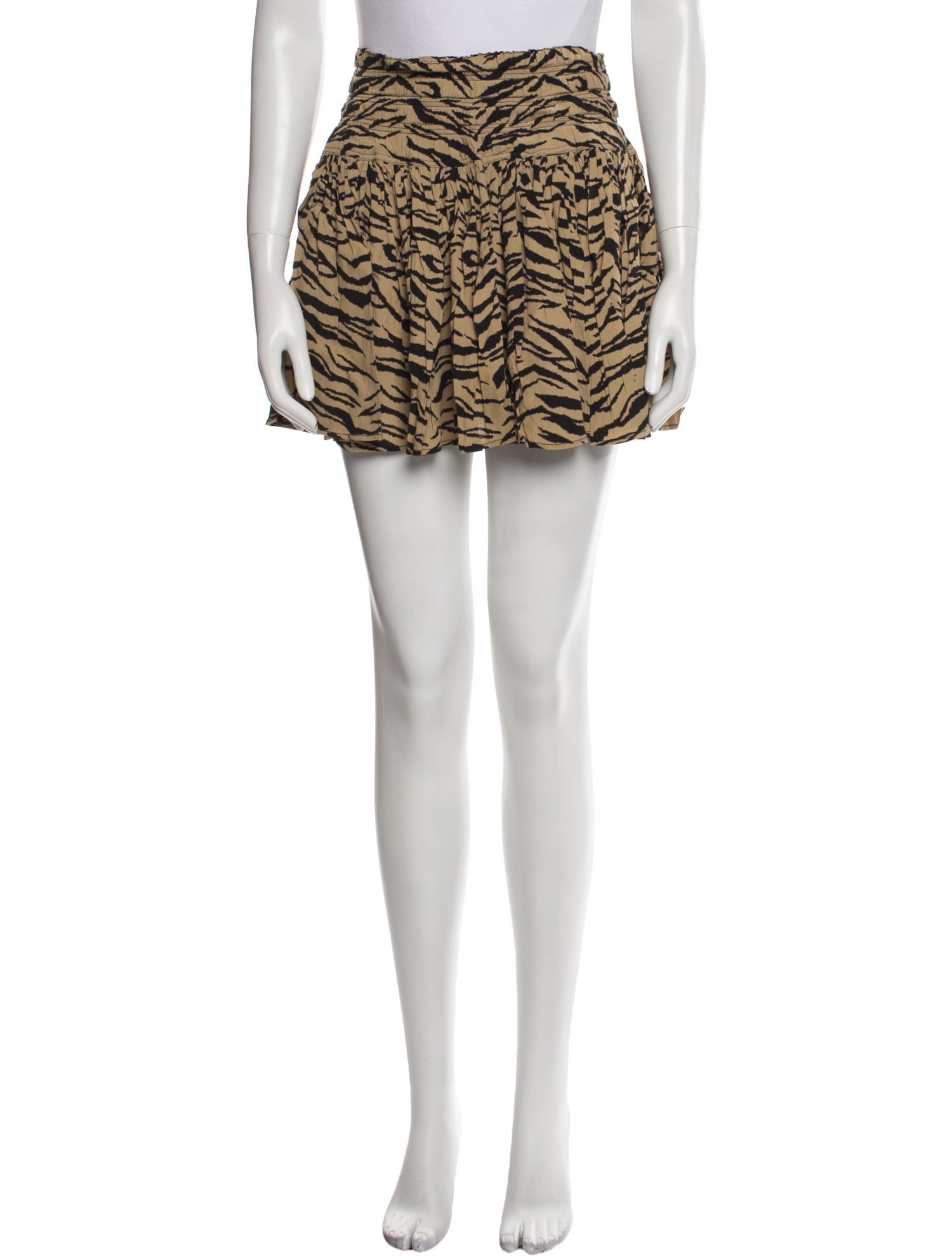 Zadig & Voltaire Animal Print Mini Skirt